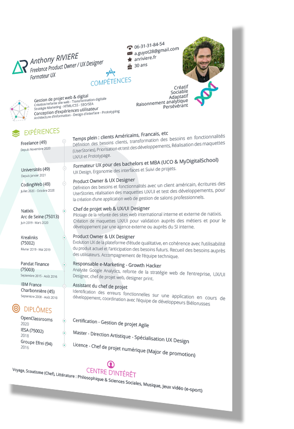Anthony Riviere CV